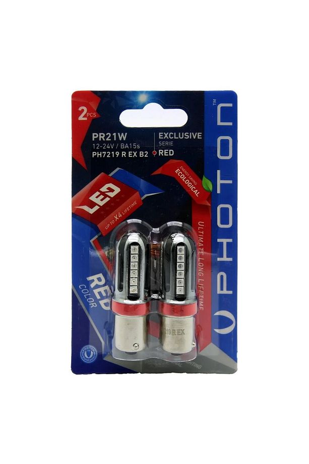 Photon P21W Kırmızı Tek Devre Stop/Geri Sis Ledi (Exclusive Series) - 1