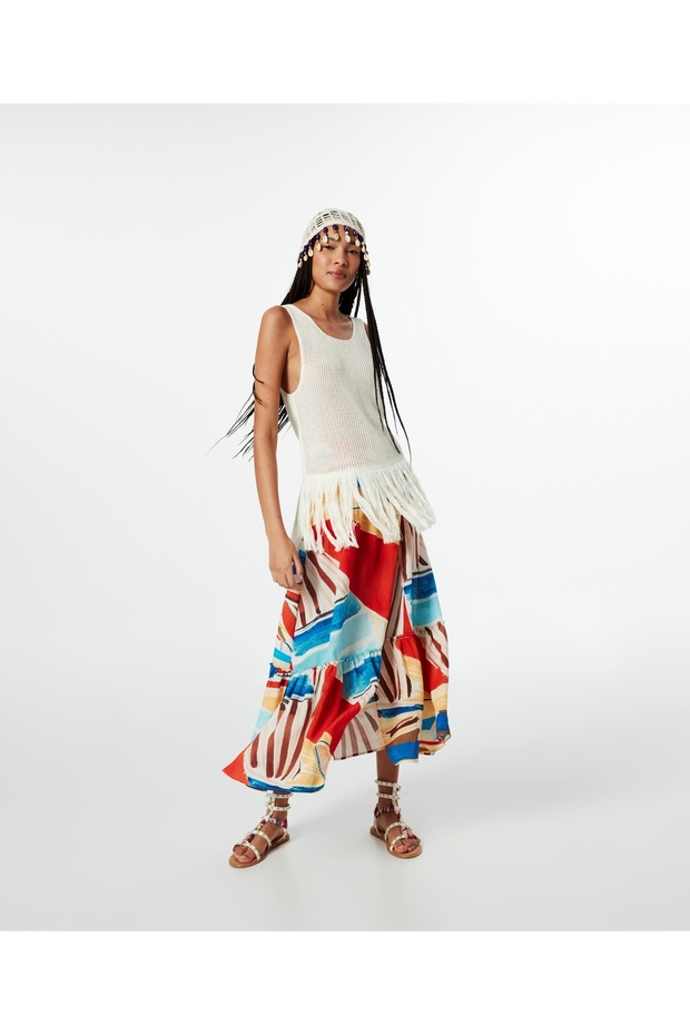 Püsküllü Triko - 1