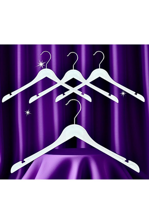 12 Pieces Wooden Look Plastic, Dress, Blouse Hanger 43 Cm 1st Class Quality, Luxury