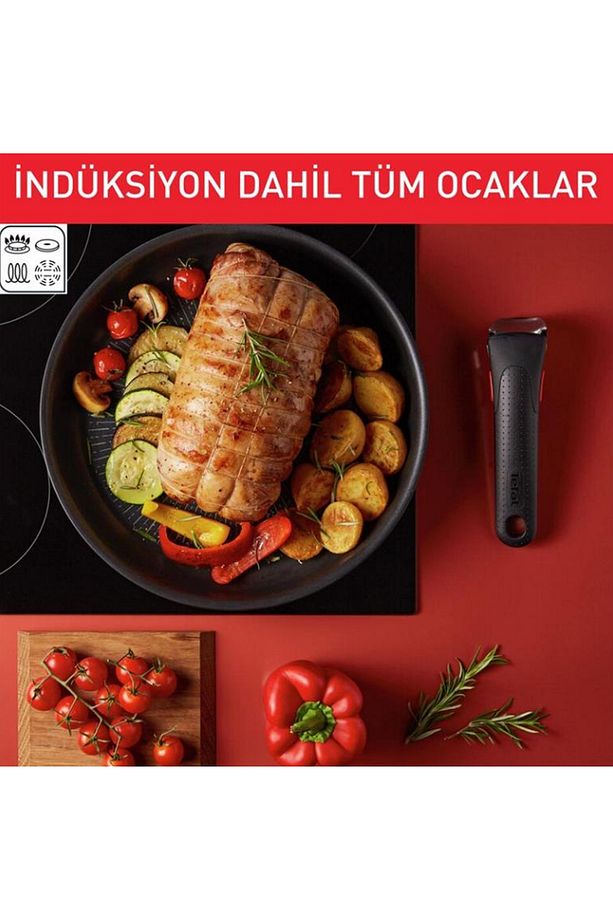 Ultra Dayanıklı-Kolay Temizlik Ingenio Exception Serisi 6X Büyük Set 12 Parça Tencere Seti - 8