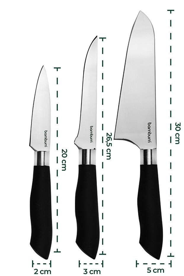 Mastercut - 3'lü Sef Bıçağı Seti - 2