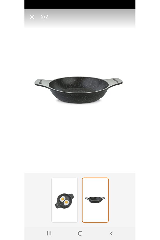 kendinden saplı güveç sahan 18 cm gri - 2