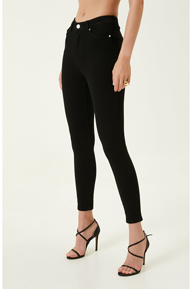 Siyah Denim Pantolon - 2