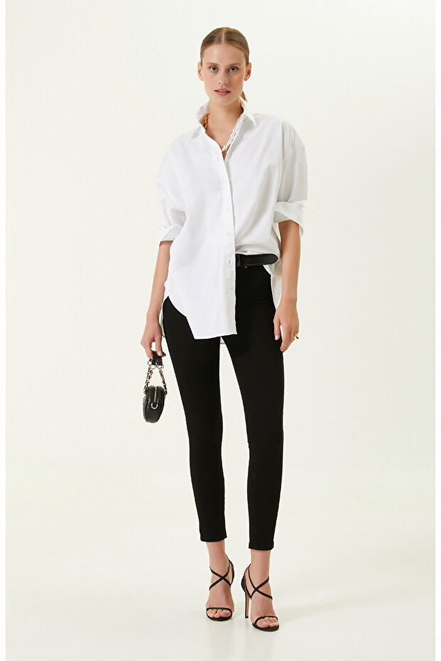 Siyah Denim Pantolon - 1