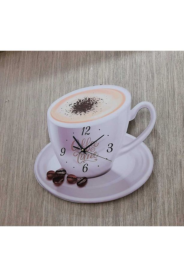 Kahve fincan model mutfak duvar Saati 45x30 Cm Uv Baskılı - 3