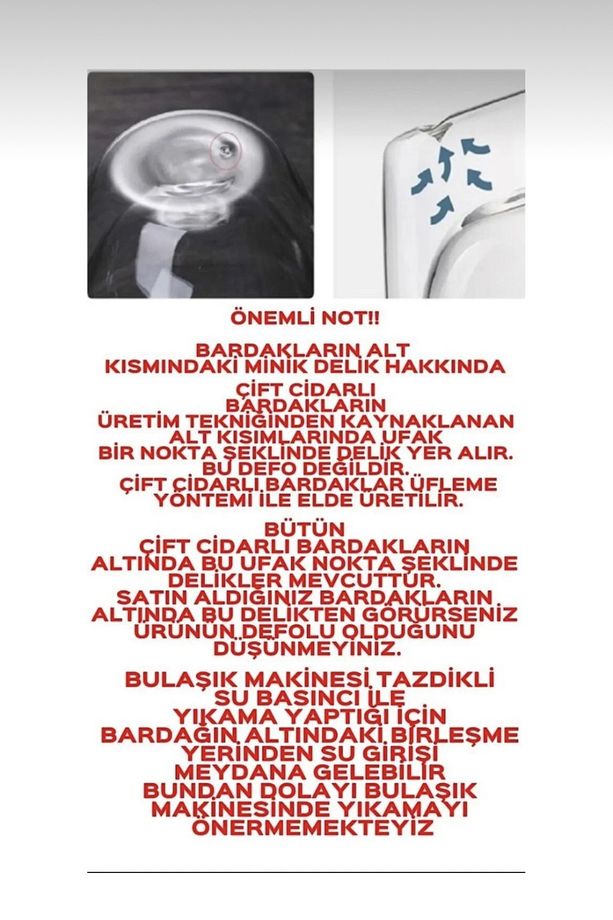 1 Adet Espresso Bardak Yenitasarım Çift Cidarlı Bardak 350 ml Ofis Ev Fincan - 2