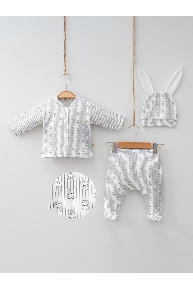Baby Newborn Long Sleeve Set of 3 0-3 Months