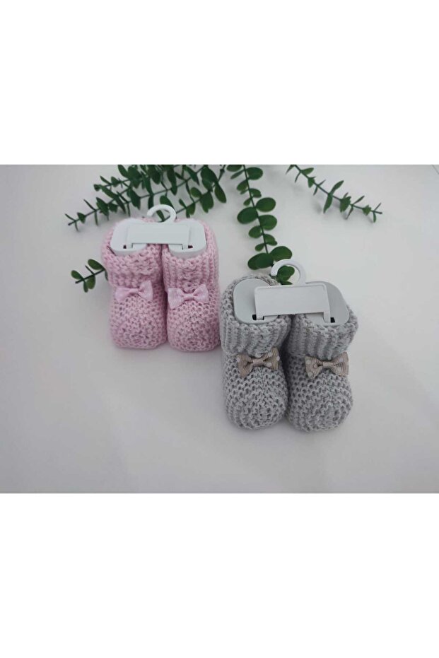 Unisex Baby Knitwear Knitted Booties 0-6 Months