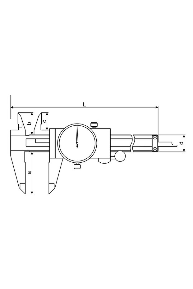 0-200 مم Pld الفرجار على مدار الساعة - 2
