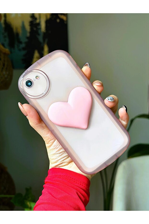 iPhone 7 Plus - 8 Plus Compatible Heart Model Case with Toy - 2