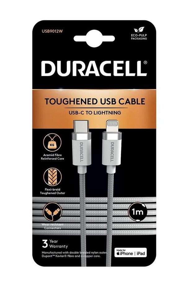 1m Lightning to USB-C Örgülü Şarj Kablosu - Beyaz - 1