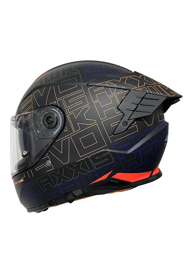 HAWK SV EVO CUBIK C4 MATT FLUOR ORANGE MOTOSİKLET KASKI ECE 22.06 ve DOT - 3