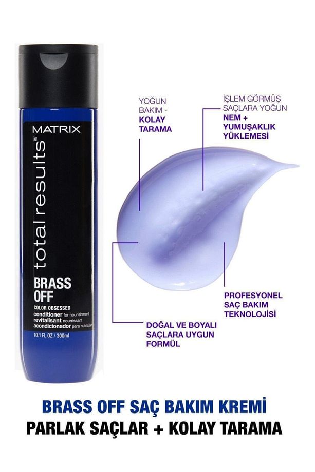 Total Results Brass Off Color Protective Conditioner for Brown Hair 300ml KEYÜRN264 - 3