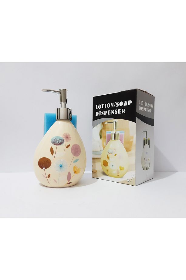 Desenli Porselen Sıvı Sabunluk 500ml - 1