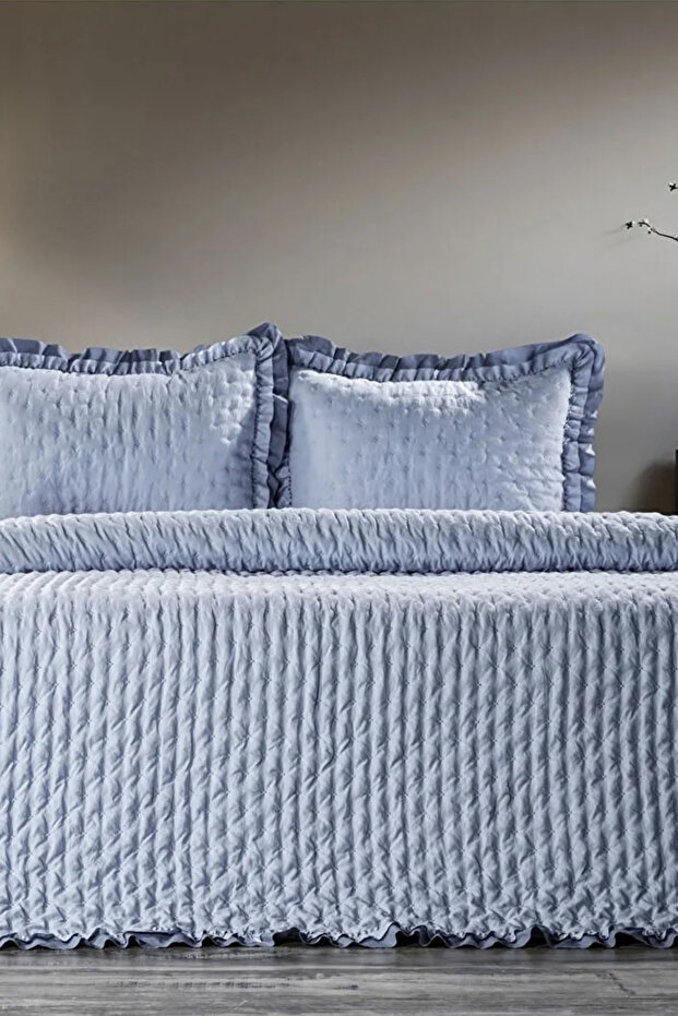 Lima Double Bedspread / Indigo - 2