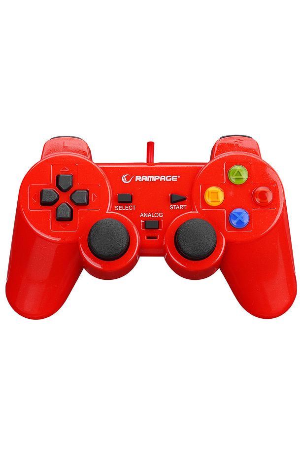 SNOPY RAMPAGE SG-R602 PS3/PC KIRMIZI USB 1.8M GAMEPAD - 1