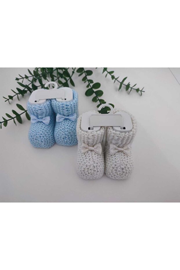 Unisex Baby Knitwear Knitted Booties 0-6 Months