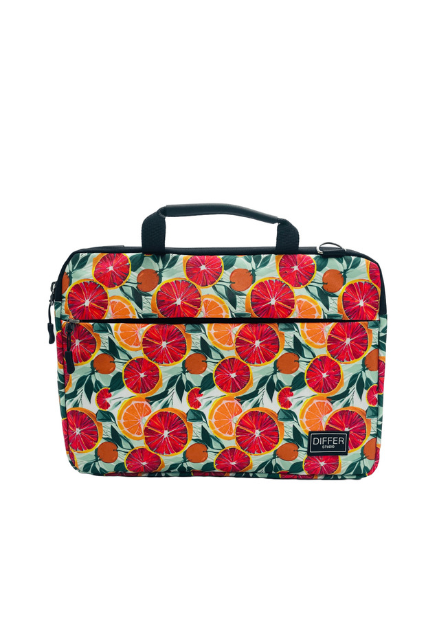 13-13.3-14'' Inç Greyfurt Desen Citrus Suya Dayanıklı Askılı/laptop/macbook/notebook/çanta - 3