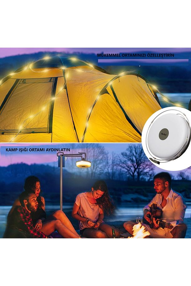 Kamp Iambası Işıkları Led, 5 Aydınlatma Mod lu Dış Mekan Led Işıklar, Dayanıklı ve Su Geçirmez - 8