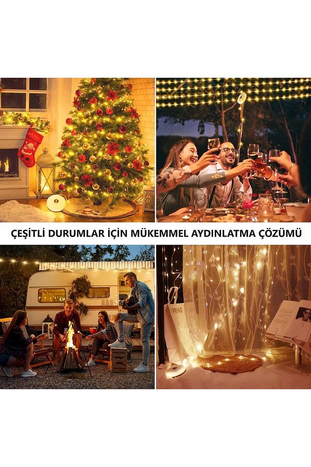 Kamp Iambası Işıkları Led, 5 Aydınlatma Mod lu Dış Mekan Led Işıklar, Dayanıklı ve Su Geçirmez - 3