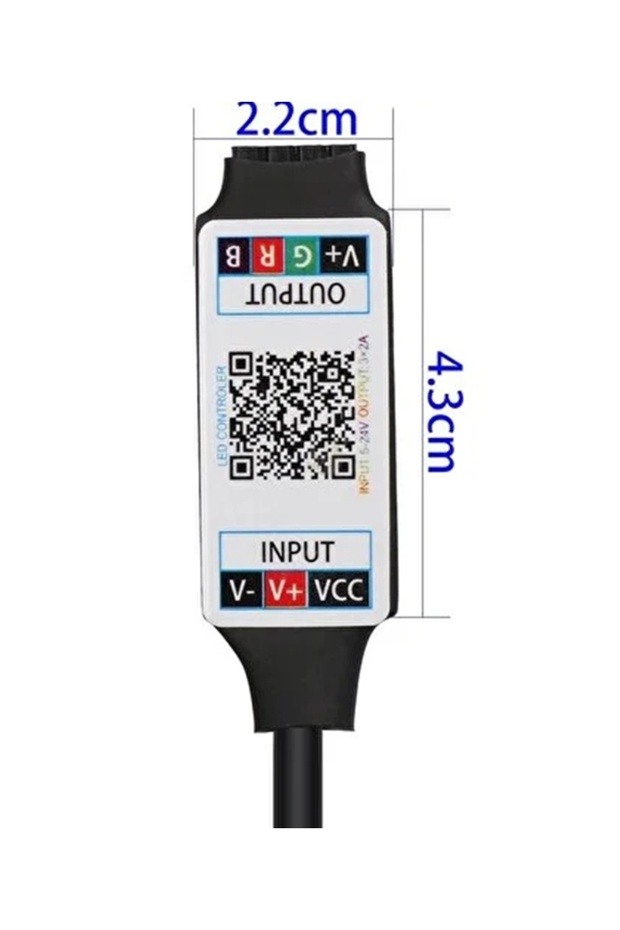 Rgb Led Kontrol Bluetooth Cihazı - Akıllı Cihazlarda Uygulama Üzerinden Kontrol - Bluetooth Modül - 5