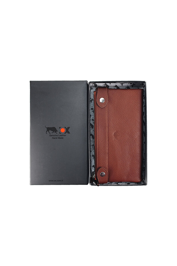 Armani Deri Cüzdan Taba - 5