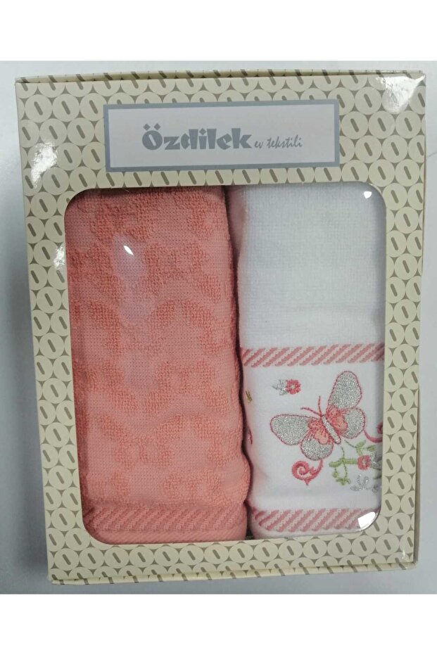 MODIZ ELEGANCE IRIS BORDER 2-PACK BOX TOWEL FLAP - 1