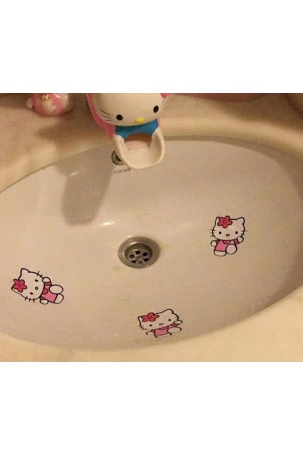Hello Kitty 5-Piece Sink Sticker Set