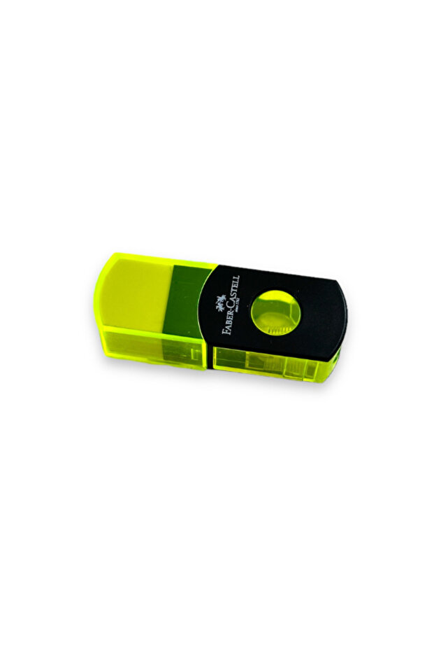 RECTANGULAR EMBROIDERED Pencil Sharpener - YELLOW - 3