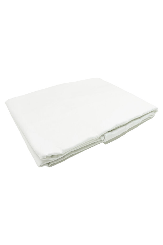 ملاءة ساتان سادة بدون ضلع (3 مقاسات مختلفة) - 3