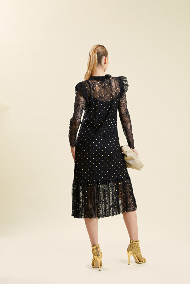 Puantiyyeli Elbise - 3