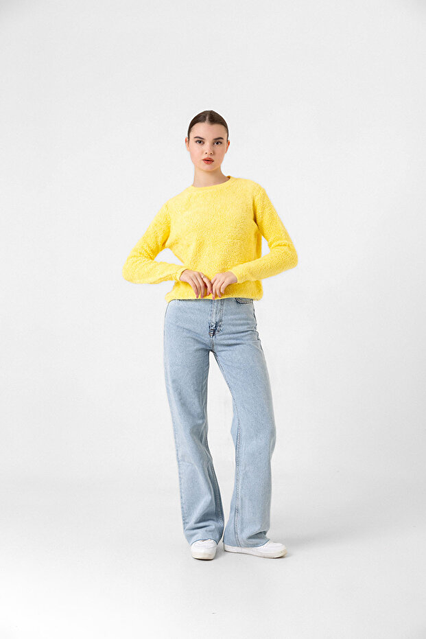 Women's Yellow Standard Size Knitwear Sweater