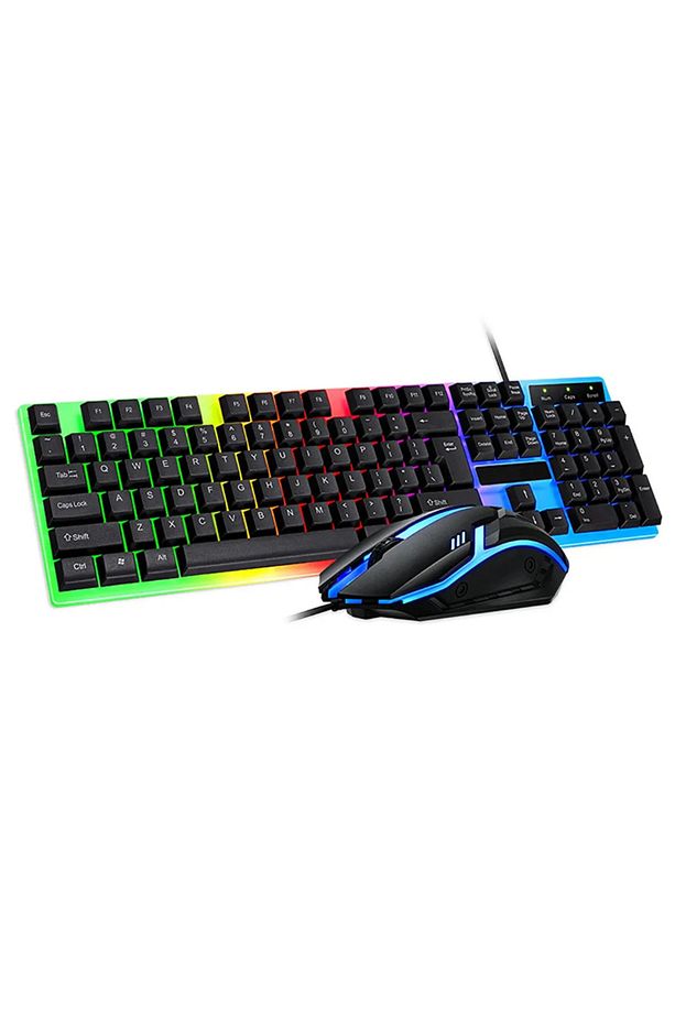 Oyuncu Klavye Mouse Seti Kablolu Rgb Aydınlatmalı Set Gamer Pc Oyun Seti klavye - 2