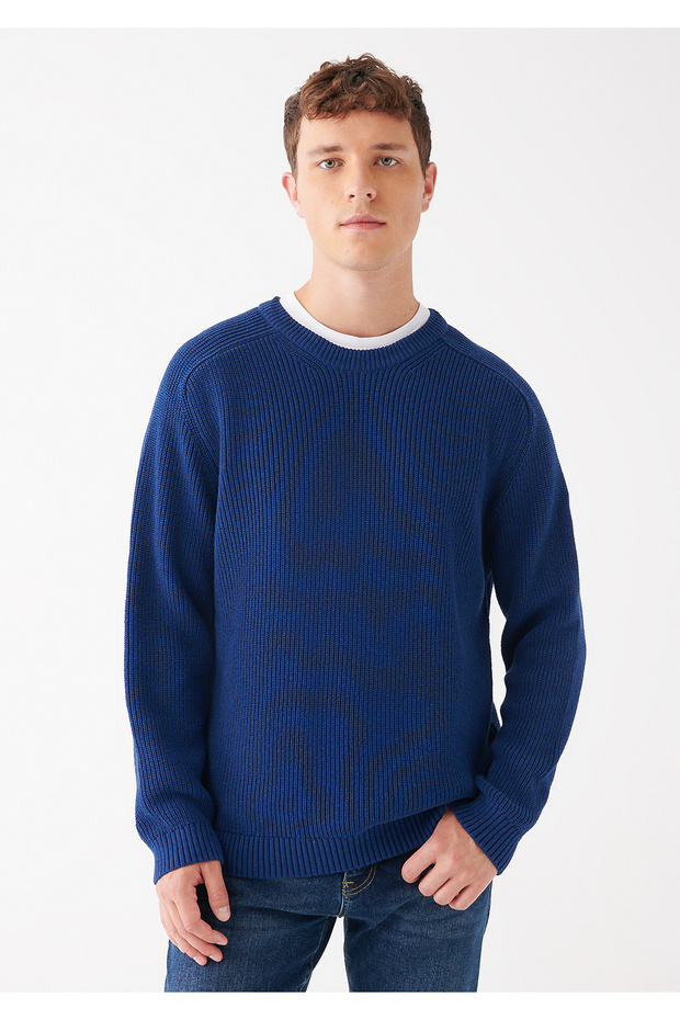 Pullover mit Rundhalsausschnitt, reguläre Passform / normaler Schnitt 0710025-70898 - 1