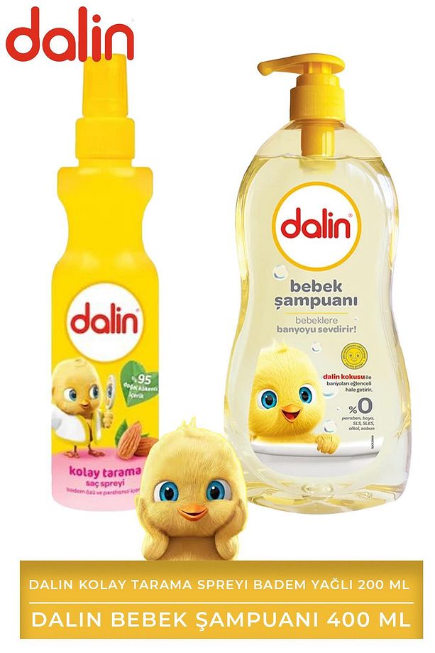 Kolay Tarama Spreyi Badem Yağlı 200 ml + Dalin Bebek Şampuanı 400 ml - 1