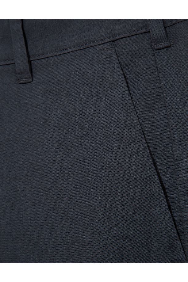 Regular Fit Keten Pantolon - 2