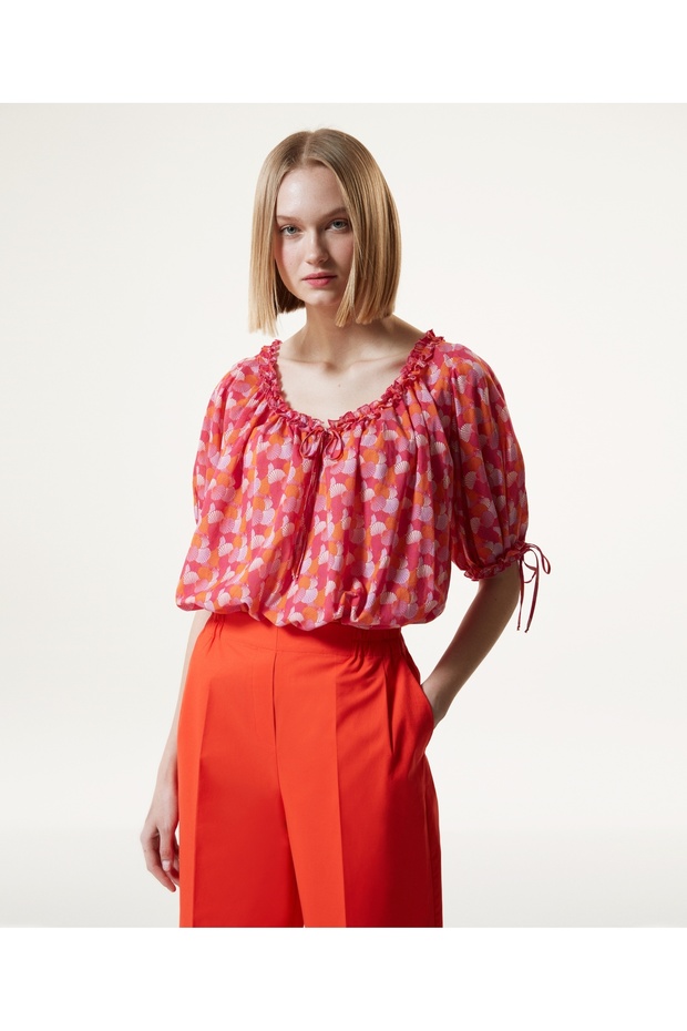 блуза с модел мида - 1