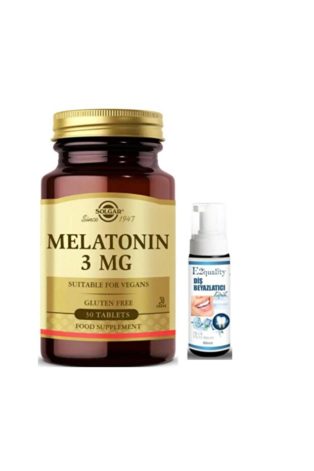 Melatonin 3 Mg 30 Tablet - Diş Beyazlatıcı Köpük Hediye