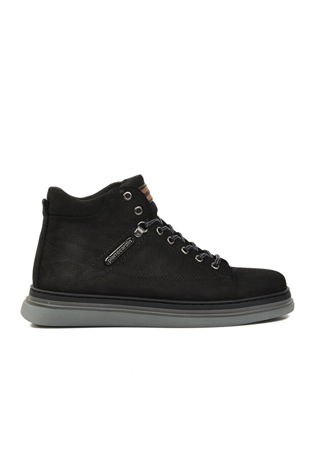 1361654-24K Black Nubuck Genuine Leather Men's Boots
