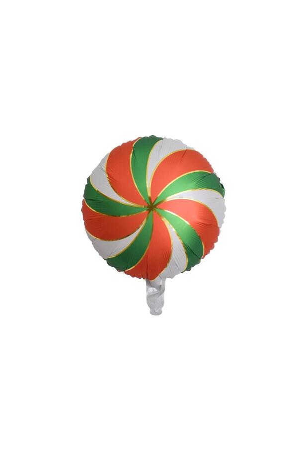 New Year Red Green Candy Foil Balloon Christmas Theme