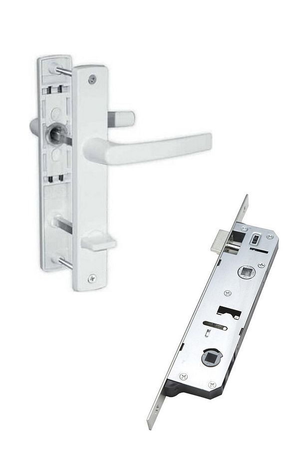 Pimapen Pvc Kapı Kolu - 35 Mm Kilit Takım WC Tip Mekanizmalı - 1