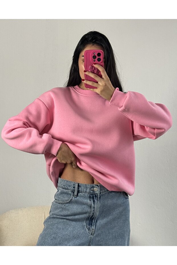 Оверсайз-светр Pembe Basic 26088 - 1