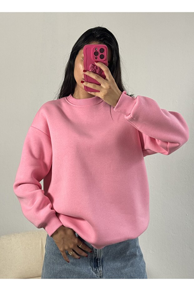 Оверсайз-светр Pembe Basic 26088 - 4