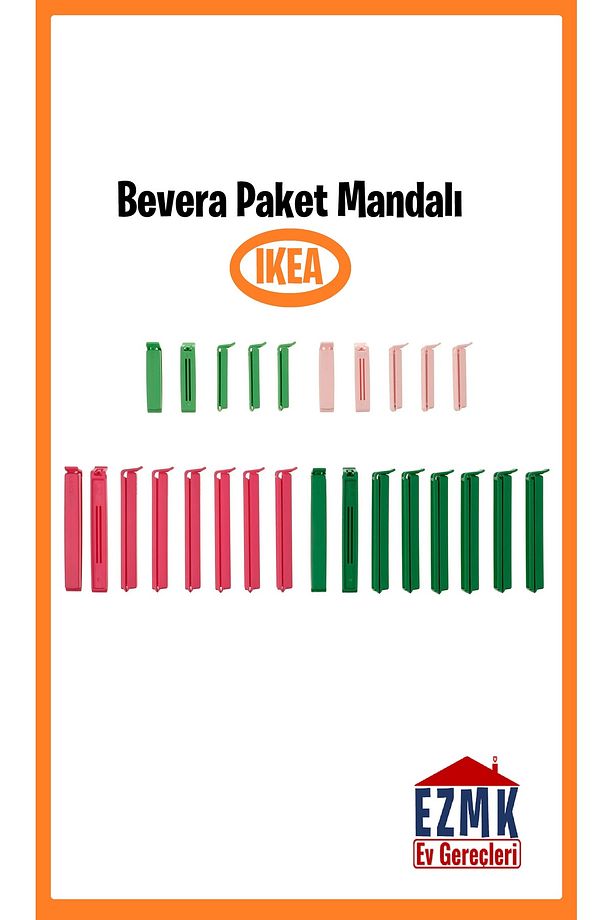 Bevara Paket, Poşet Mandalı 26 Parça - 1