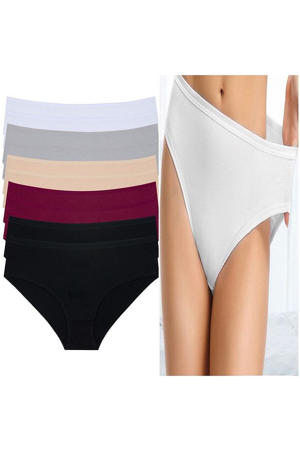 9’lu Extra Yumuşak Ve Esnek Bambu Yüksek Bel Slip Set - 1