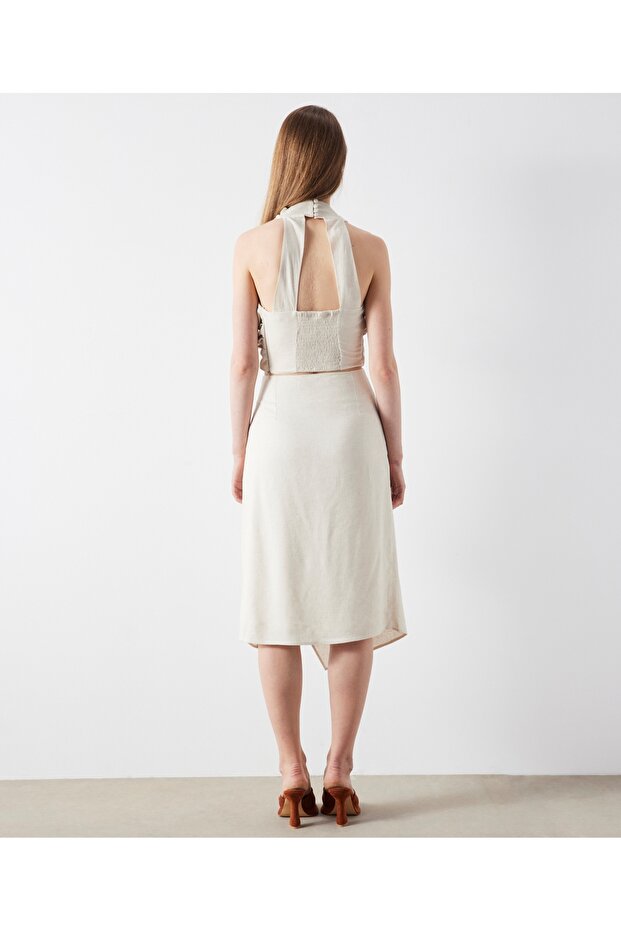 بلوزة مزيج الكتان - 5