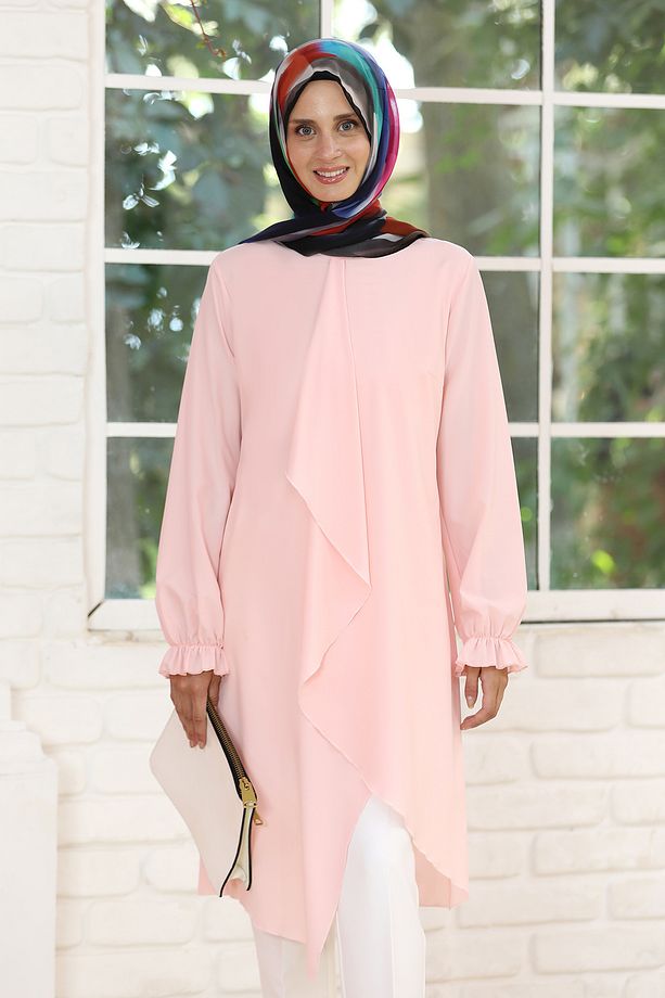 Asimetrik Kesim Tesettür Tunik Arya & (Tek Tunik) - 2