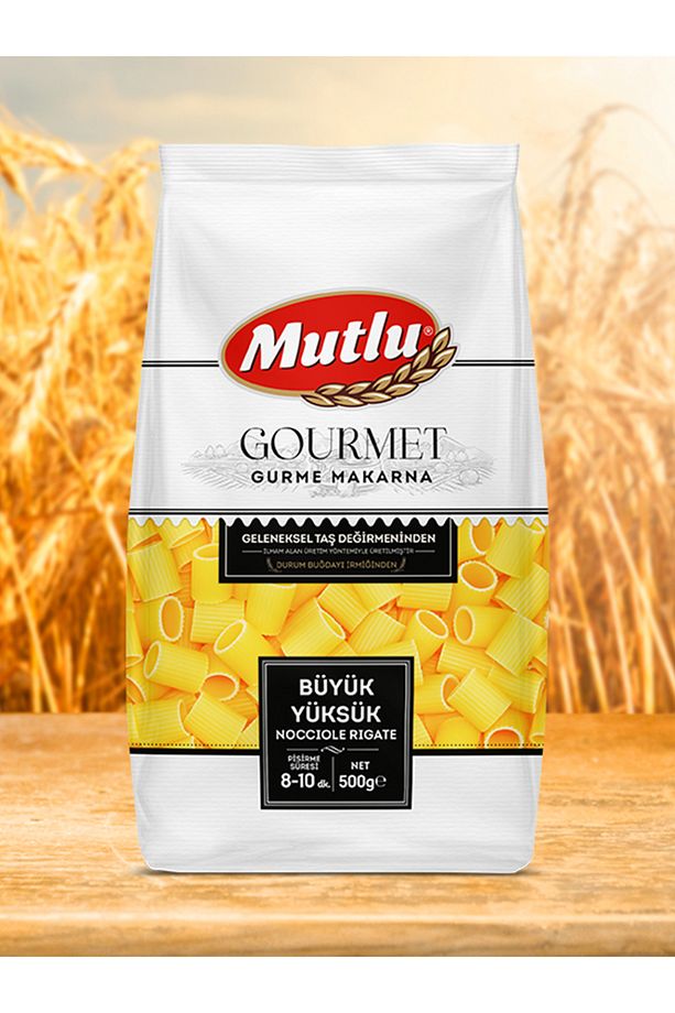 20 ADET MUTLU GURME BÜYÜK YÜKSÜK MAKARNA 500g KARTON KOLİDE MUTLU MAKARNA ÖZEL ÇEŞİTLER - 2