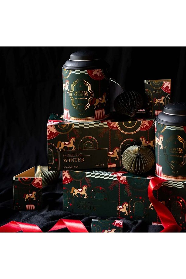 Winter Wonderland Sachet Kutusu - 30 Adet Müslin Çay Poşeti - 3