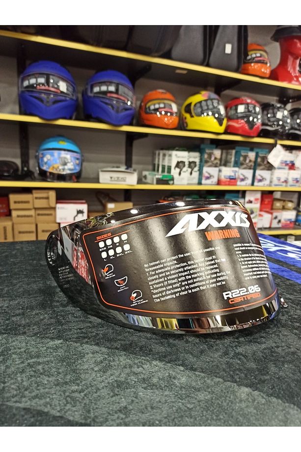 AXXİS (DRAKEN S) İRİDYUM GRİ SİLVER KASK CAMI VİZÖRÜ - 2